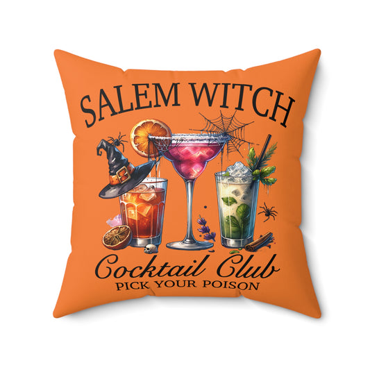 Salem Witch Social Club Square Pillow