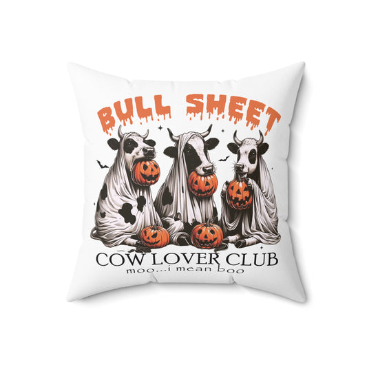 Bull Sheet Cow Lover Club Square Pillow