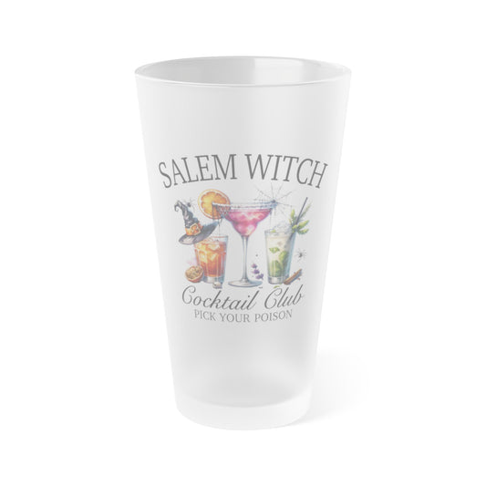 Salem Witch Social Club Frosted Pint Glass, 16oz