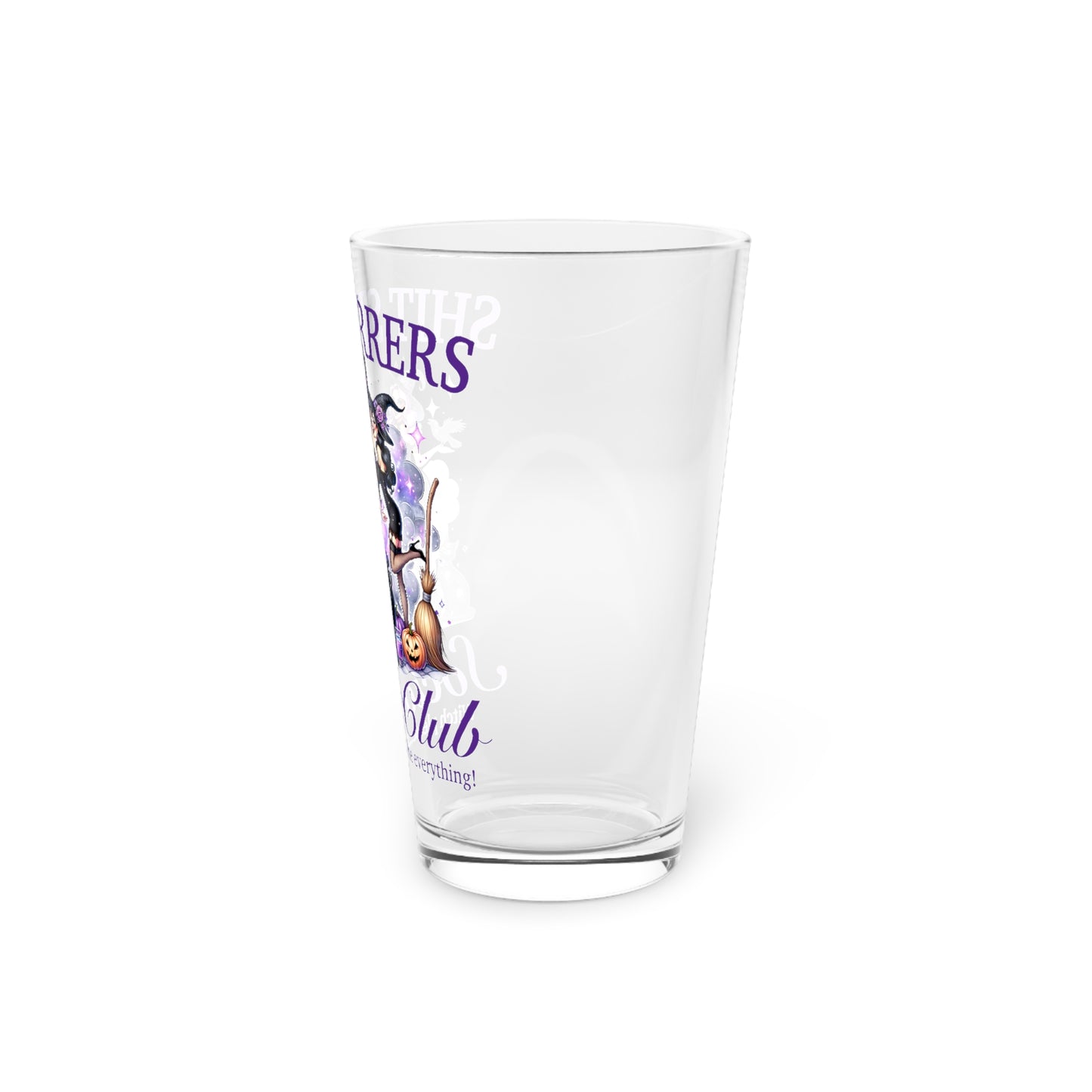 Shit Stirrer Social Club Pint Glass, 16oz