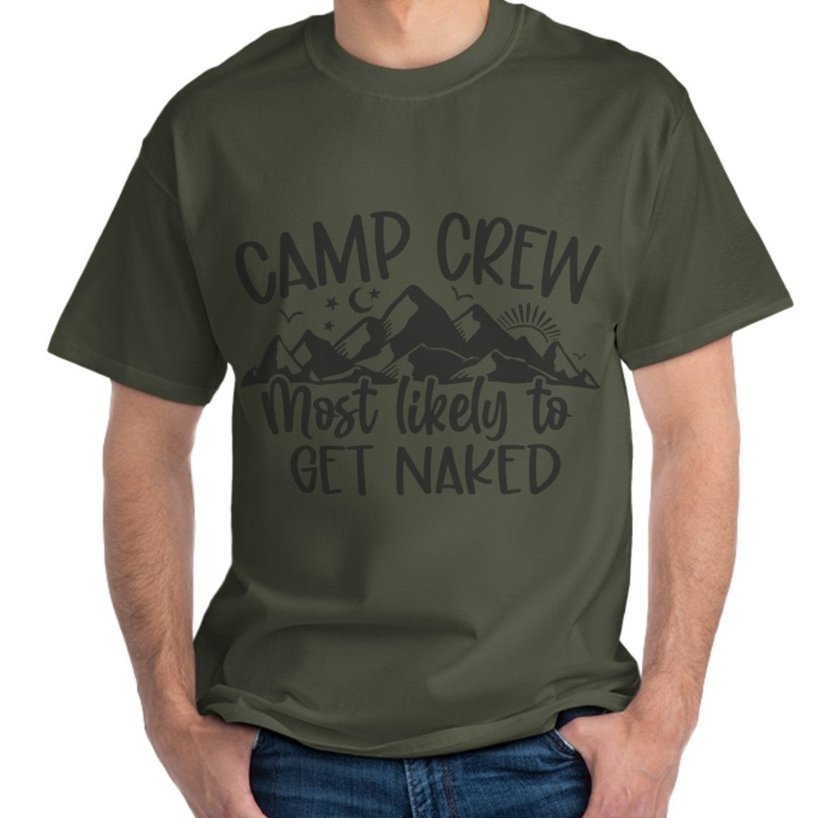 Camp Crew Most Likely to get Naked Men's  T-Shirt