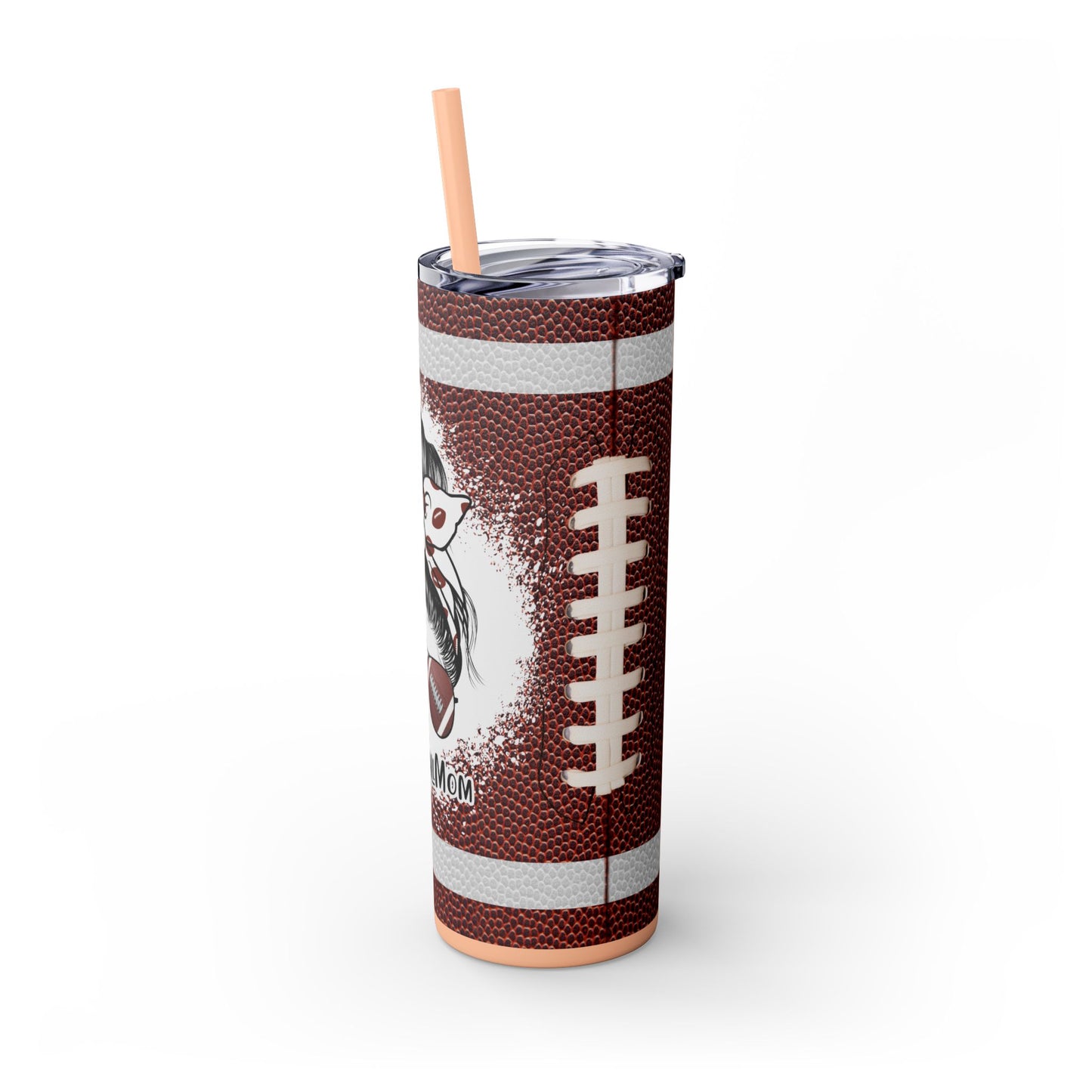 Football Mom Tumbler with Straw, 20oz