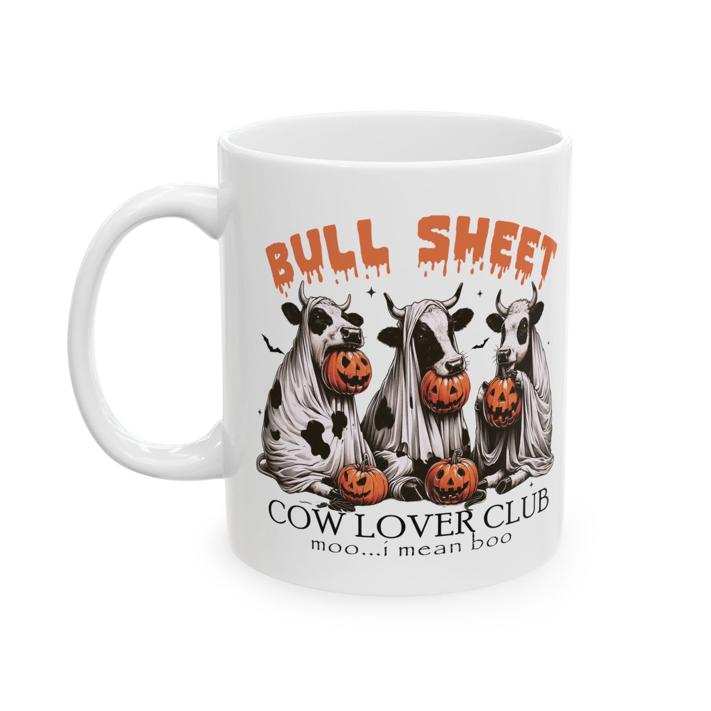 Bull Sheet Cow Lover Club Ceramic Mug, (11oz, 15oz)