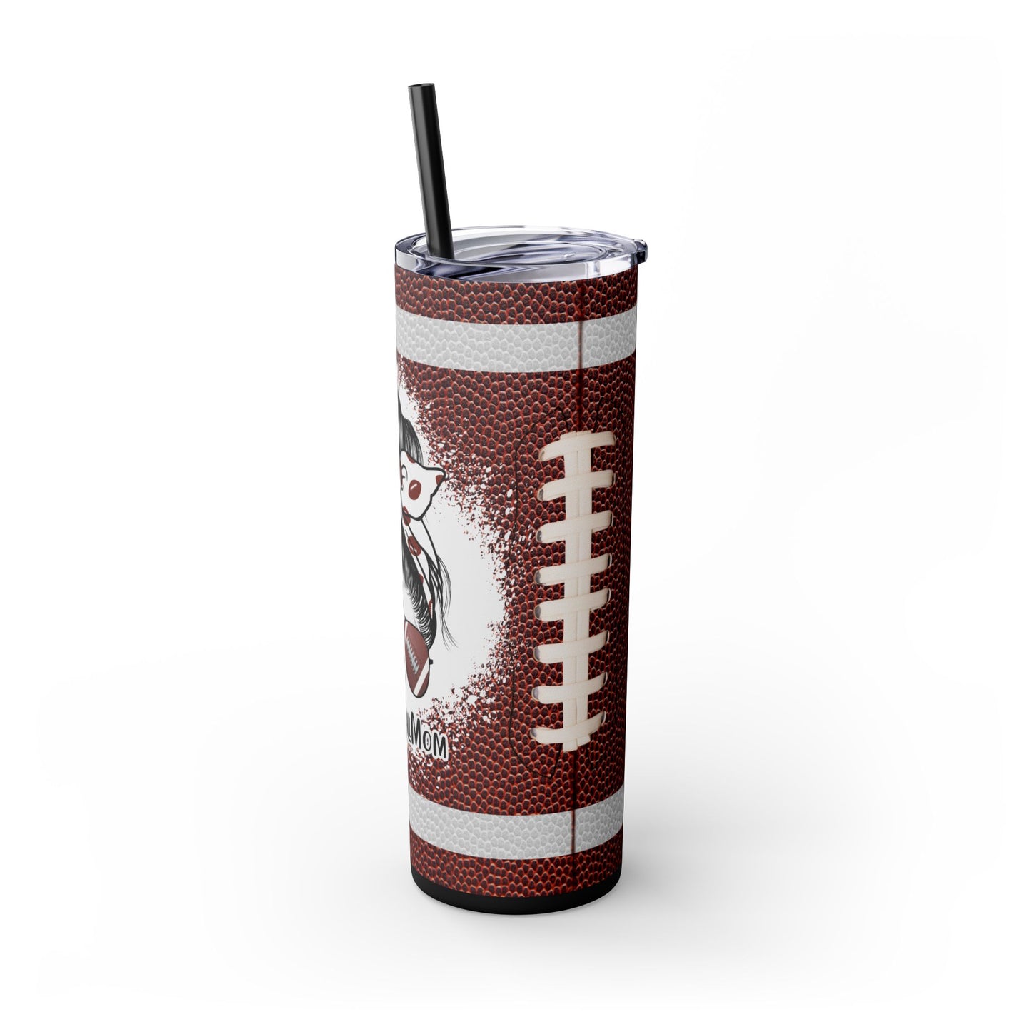 Football Mom Tumbler with Straw, 20oz