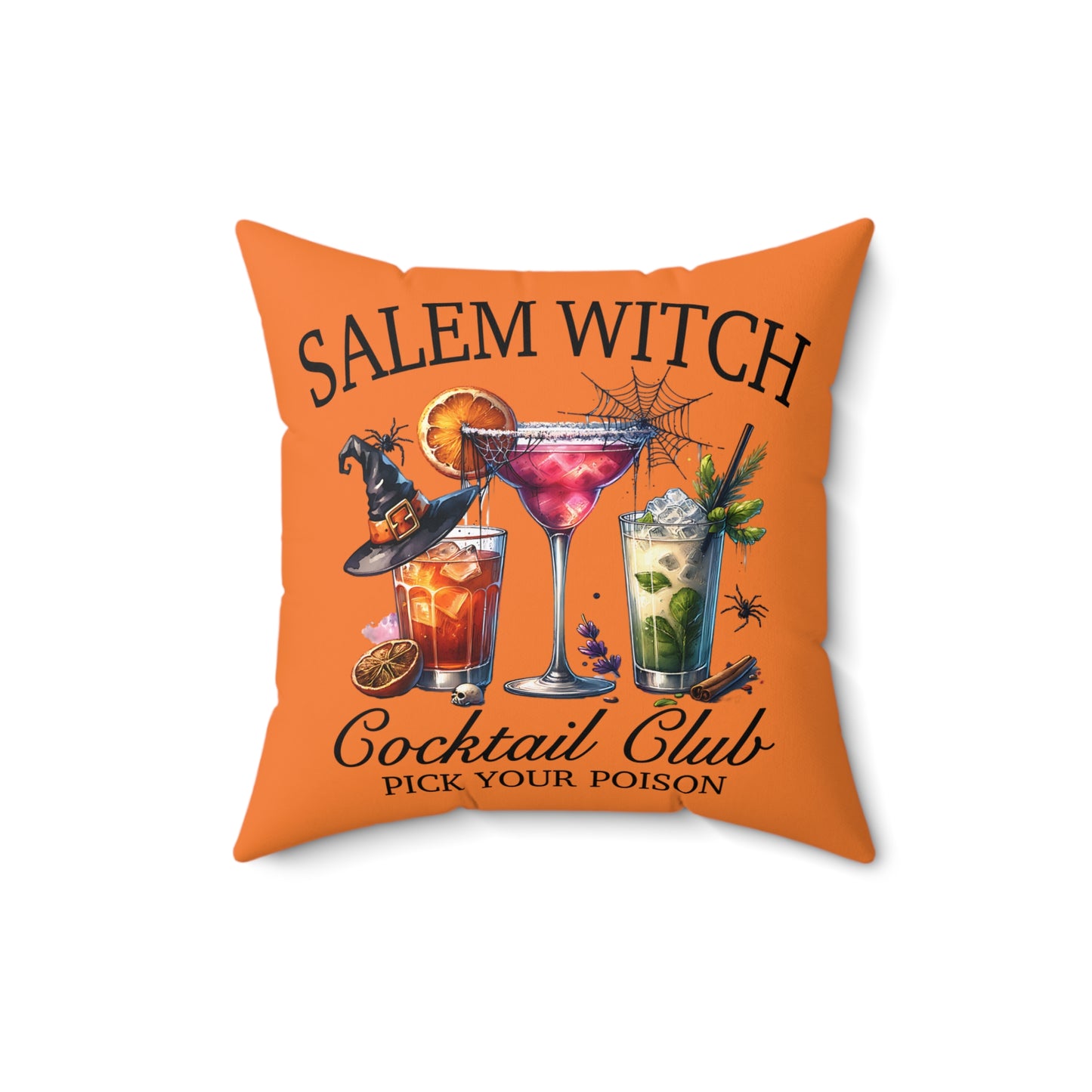 Salem Witch Social Club Square Pillow