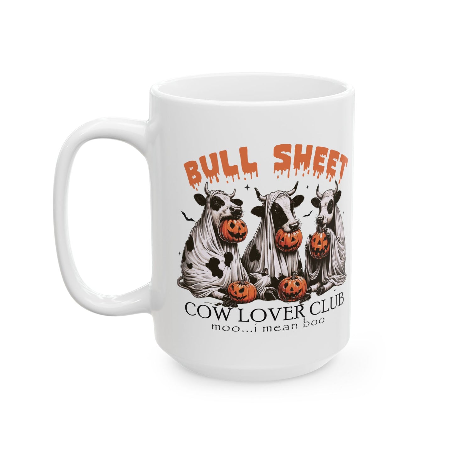 Bull Sheet Cow Lover Club Ceramic Mug, (11oz, 15oz)