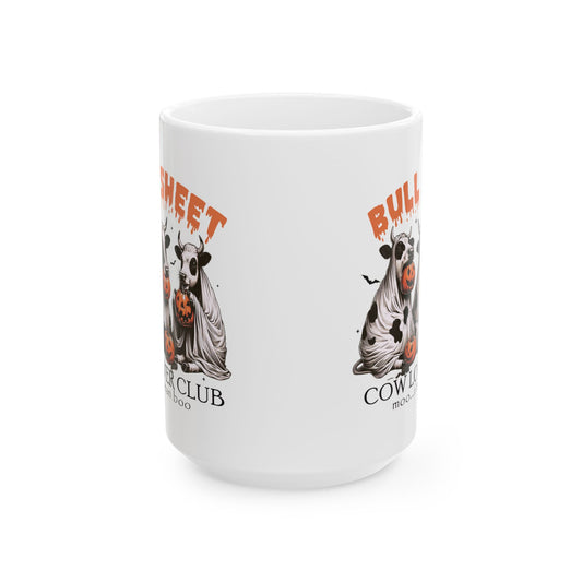 Bull Sheet Cow Lover Club Ceramic Mug, (11oz, 15oz)