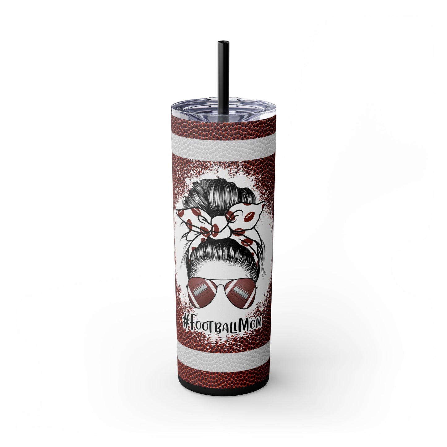 Football Mom Tumbler with Straw, 20oz