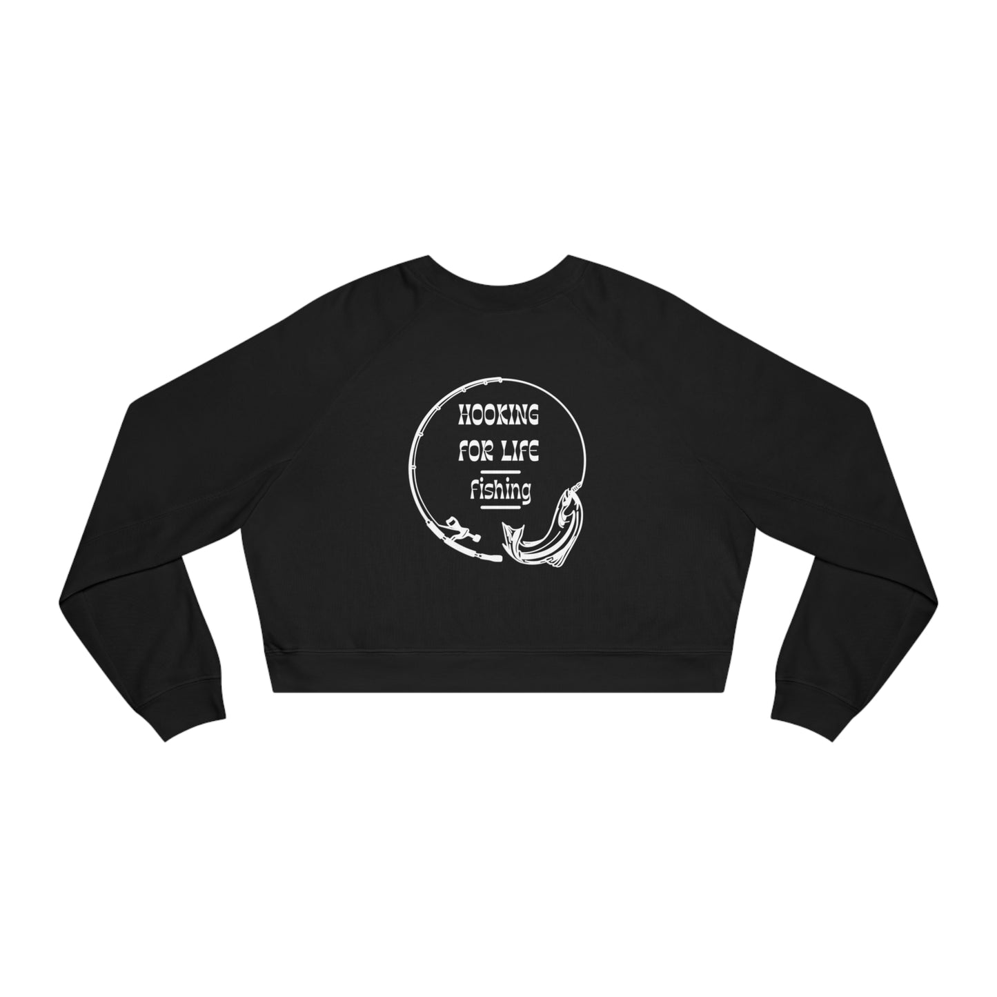 Hooking for Life Crop Fleece Pull over