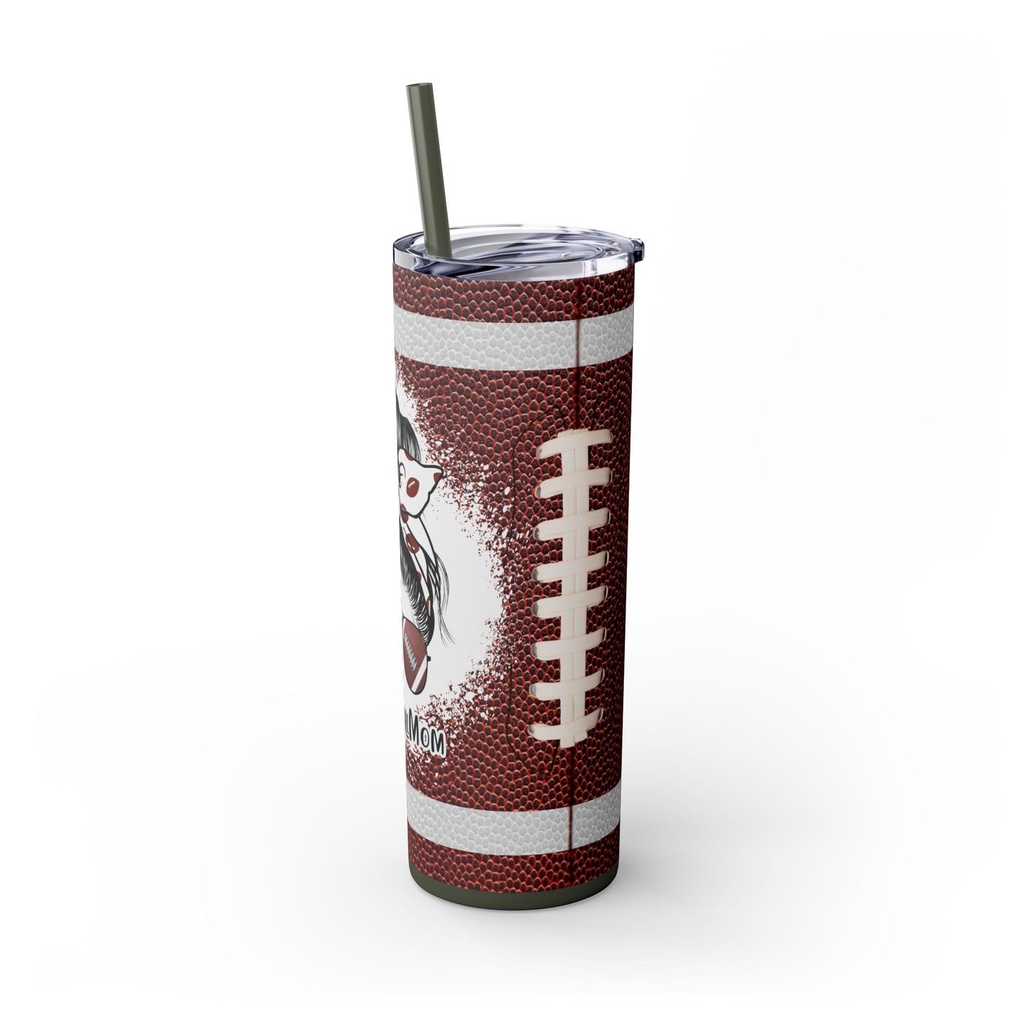 Football Mom Tumbler with Straw, 20oz