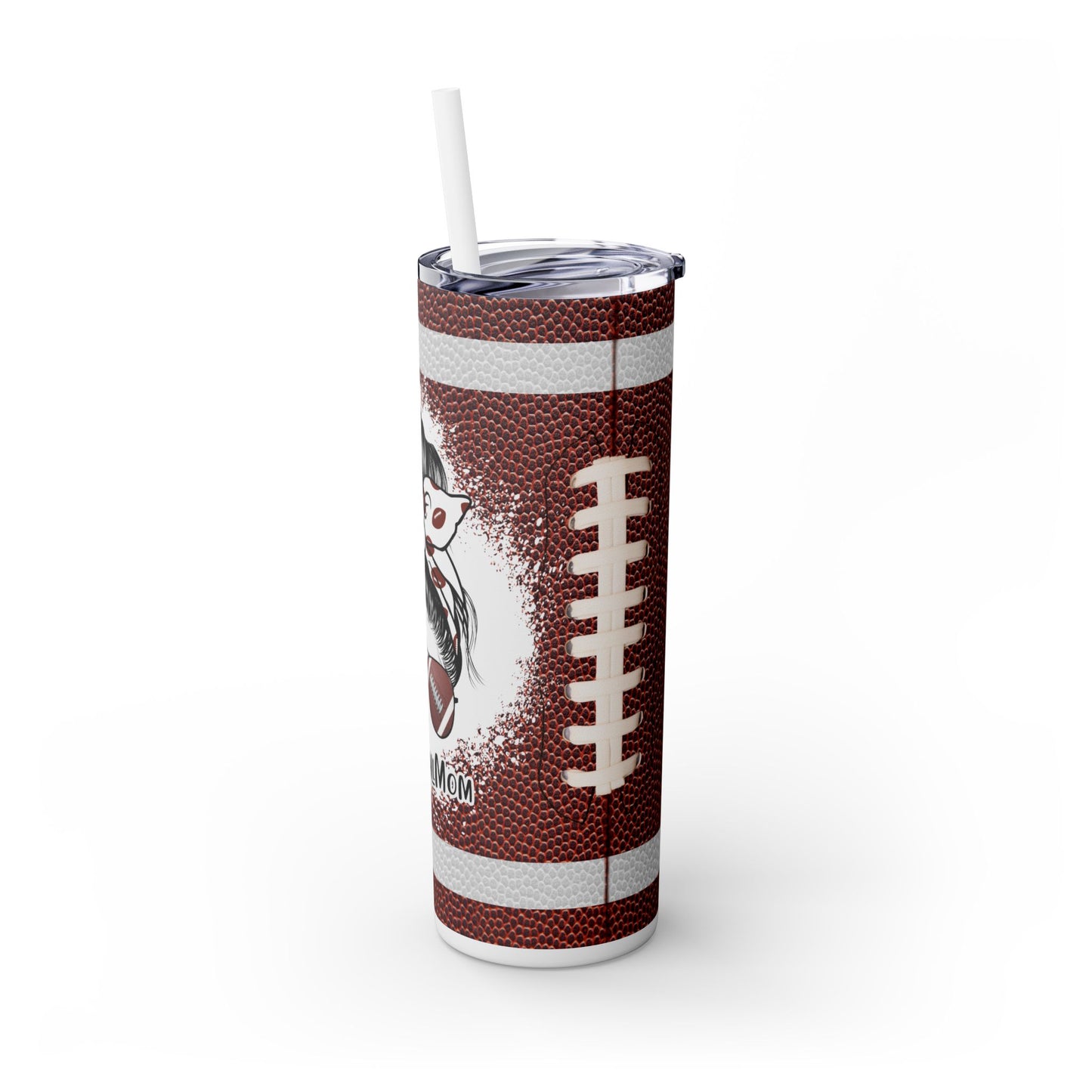 Football Mom Tumbler with Straw, 20oz