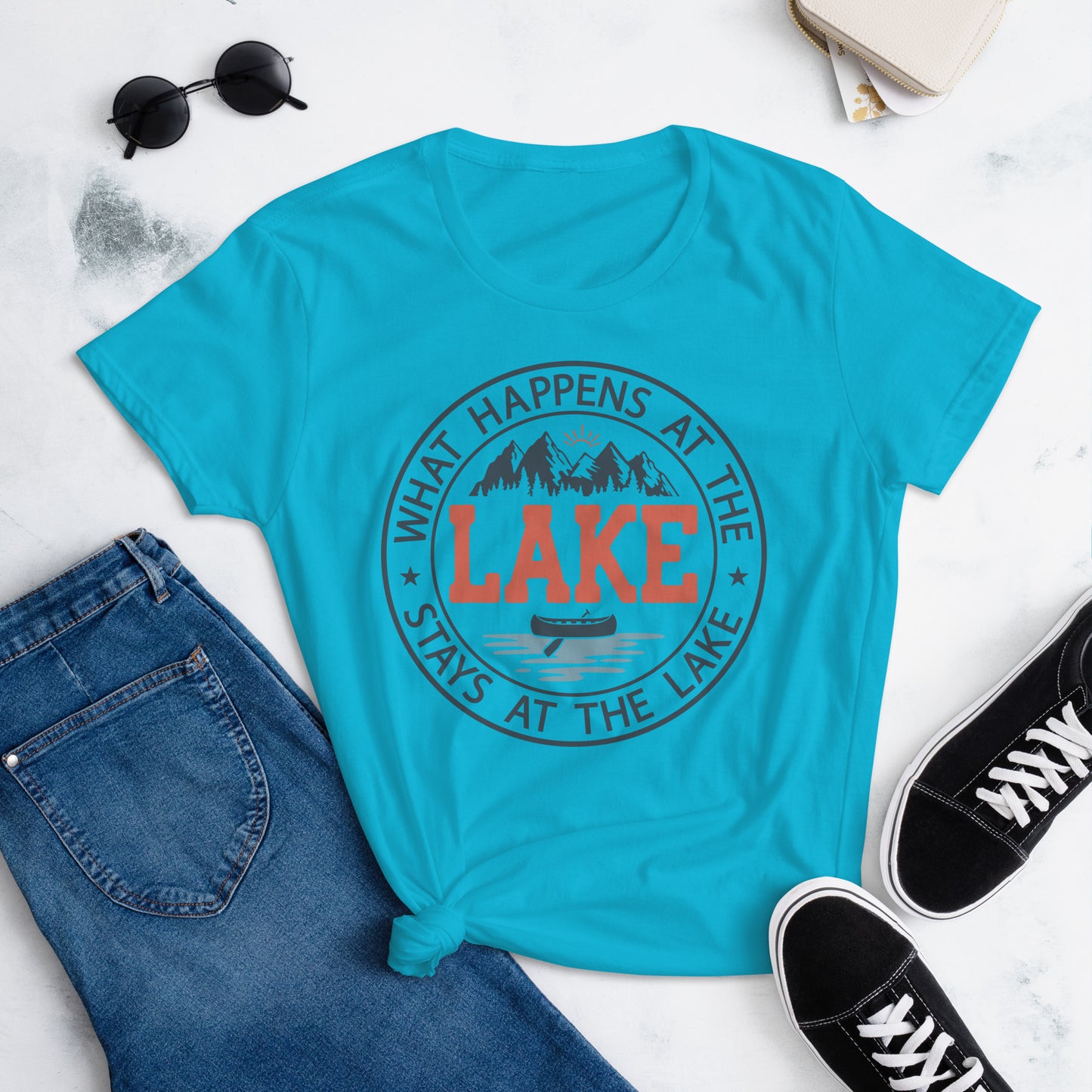 What Happens at the Lake Women's T-Shirt