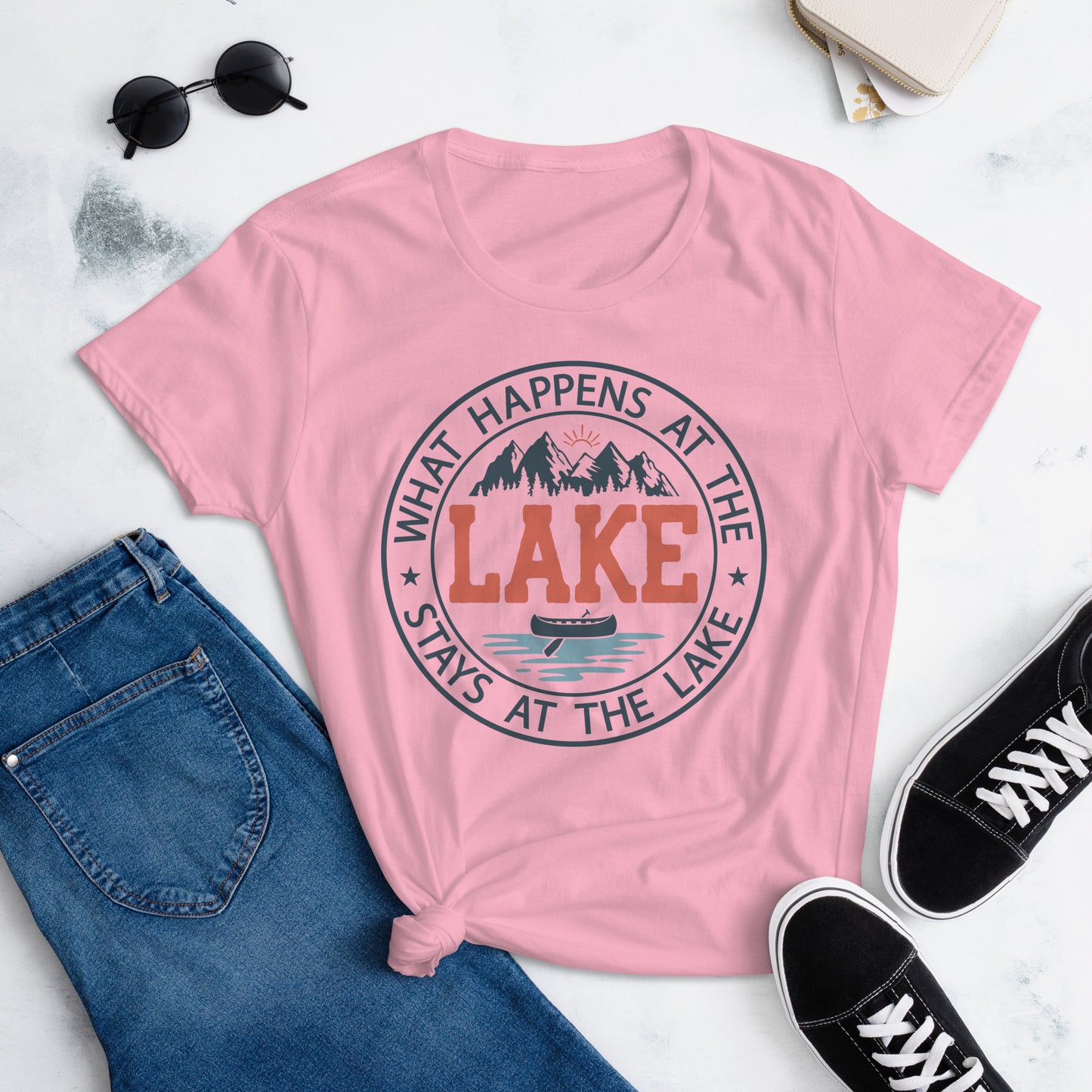 What Happens at the Lake Women's T-Shirt