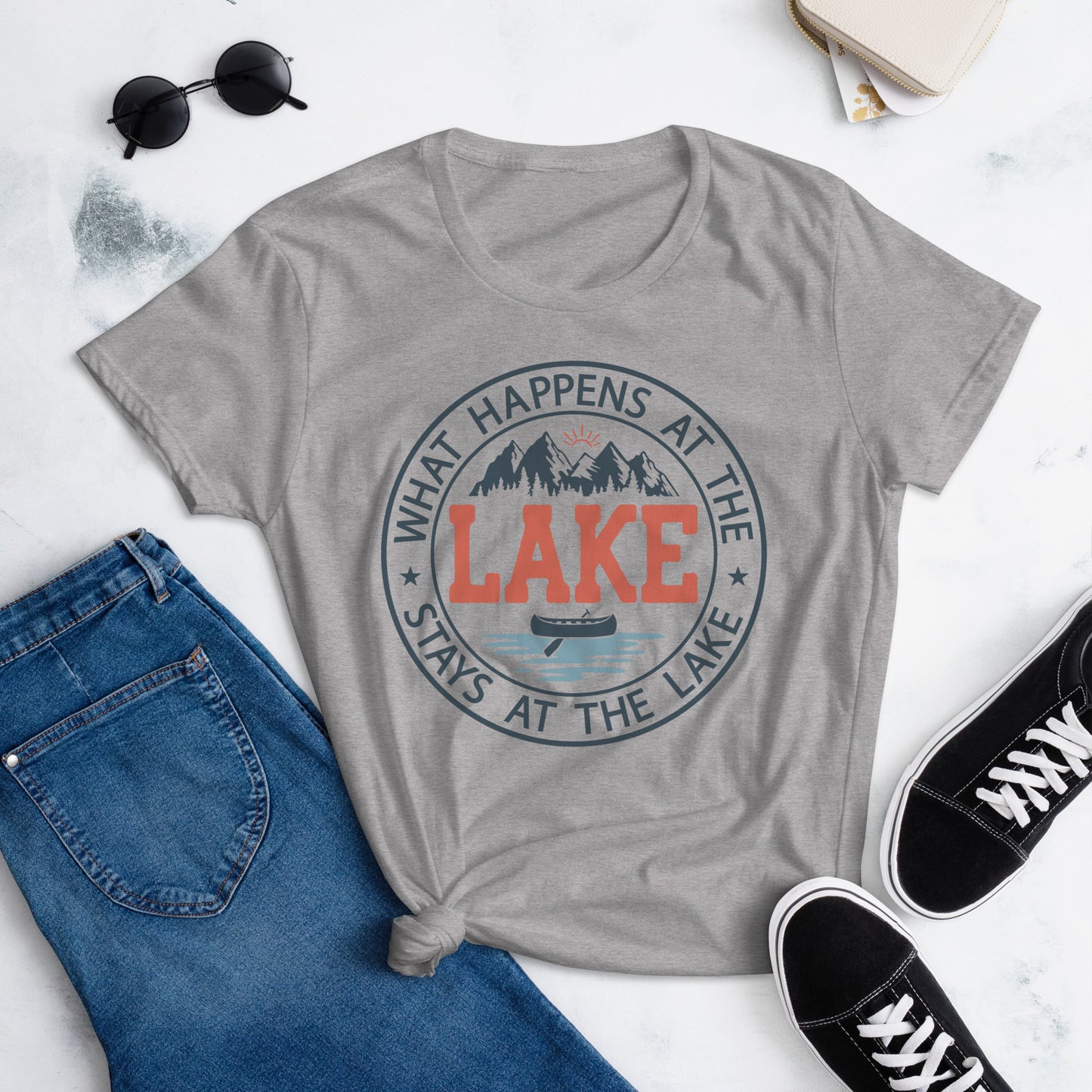 What Happens at the Lake Women's T-Shirt