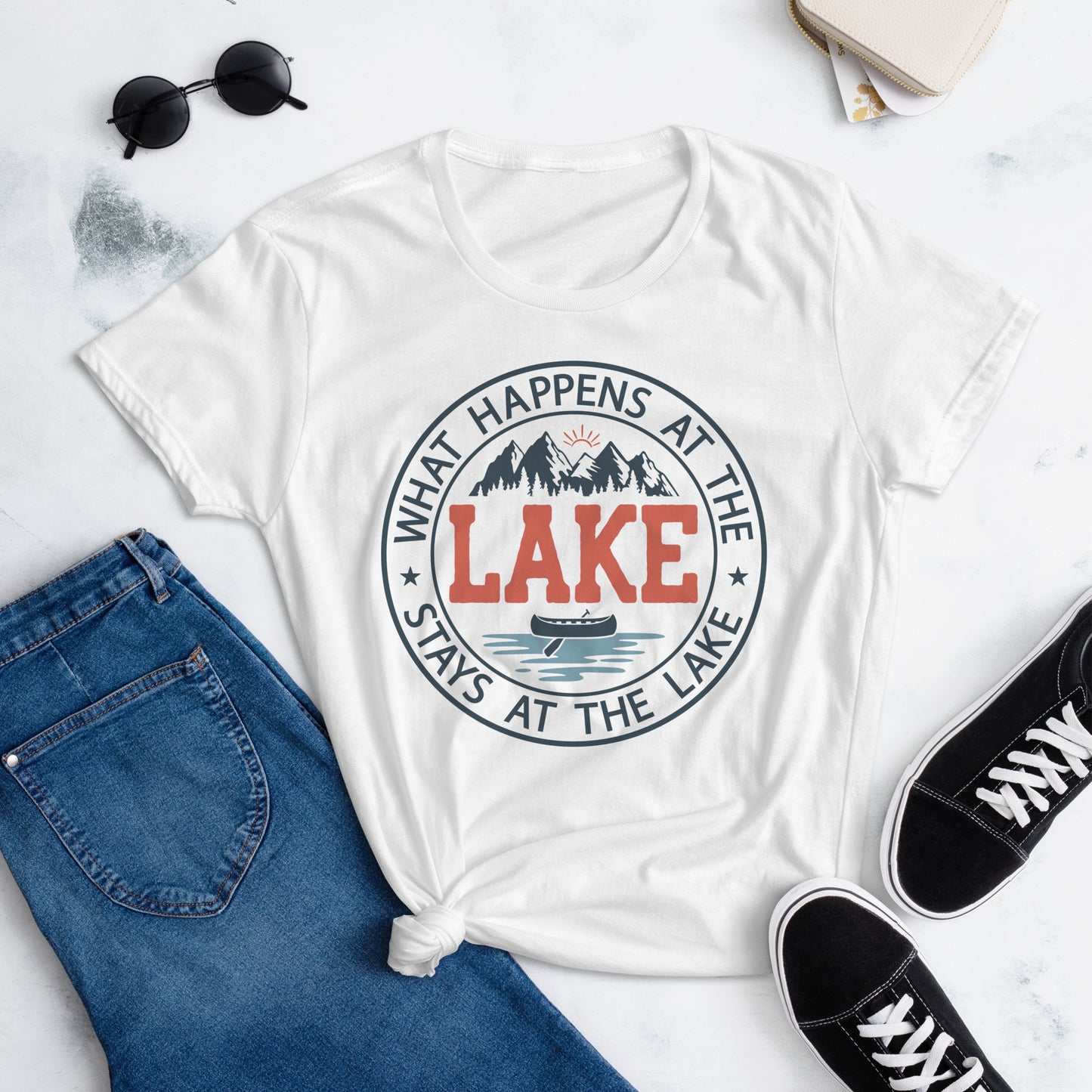 What Happens at the Lake Women's T-Shirt